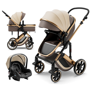 Poussette de bébé 3 <span class=keywords><strong>en</strong></span> <span class=keywords><strong>1</strong></span> avec <span class=keywords><strong>berceau</strong></span> de sécurité <span class=keywords><strong>4</strong></span> <span class=keywords><strong>en</strong></span> <span class=keywords><strong>1</strong></span>, landau pliant pour enfants, système de voyage <span class=keywords><strong>en</strong></span> voiture, landau - Product Image 6