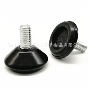 <b>Adjustable</b> Feet 25mm Diameter Plastic And Metal Furniture <b>Leg</b> For <b>Table</b> Chair Shelf Easy Installation - Product Image 1