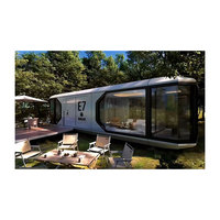 Maison capsule mobile portable d'extérieur, maison mobile capsule, mini-maison, maison préfabriquée, loft
