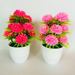 Produit Phare : <span class=keywords><strong>Mini</strong></span> Plante Artificielle Verte en Plastique, Fleur de Bonsaï pour Décoration d'Intérieur - Product Image 3