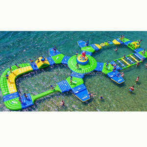 Deniz/göl şişme yüzen su parkı yetişkinler ticari dev şişme su parkı yüzen su oyun alanı - Product Image 5