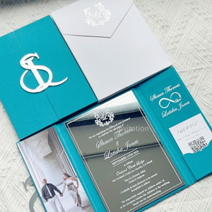 <span class=keywords><strong>Carte</strong></span> <span class=keywords><strong>de</strong></span> <span class=keywords><strong>photo</strong></span> personnalisée <span class=keywords><strong>d</strong></span>'<span class=keywords><strong>invitation</strong></span> <span class=keywords><strong>de</strong></span> <span class=keywords><strong>mariage</strong></span> à couverture rigide en velours bleu élégant <span class=keywords><strong>avec</strong></span> miroir argenté imprimé sur du papier <span class=keywords><strong>de</strong></span> qualité - Product Image 2