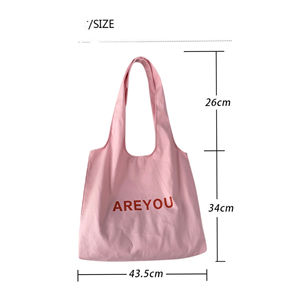 Sac de courses en polyester pliable, léger, réutilisable, lavable, sac fourre-tout en nylon - Product Image 2