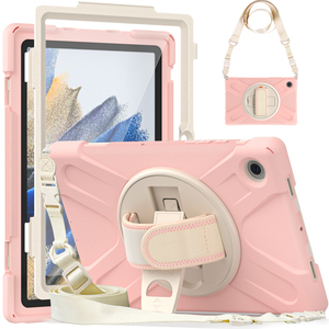 Funda Protectora de Silicona con Diseño de Armadura de Rotación de 360 Grados, Resistente a Impactos, con Correa para <span class=keywords><strong>Samsung</strong></span> Galaxy <span class=keywords><strong>Tab</strong></span> <span class=keywords><strong>A8</strong></span> 10.5 <span class=keywords><strong>2022</strong></span> - Product Image 1