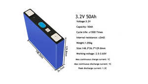 แบตเตอรี่ลิเธียมไอออนฟอสเฟตชนิดแท่งปริซึม 3.2v 50ah 80ah 90Ah 100ah 105ah - Product Image 3