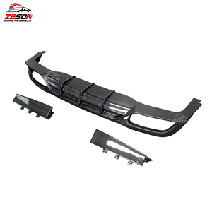 Diffuseur arrière en fibre de carbone style FD pour Mercedes <span class=keywords><strong>Benz</strong></span> Classe E W213 E43 E63 E200 E300, nouveau diffuseur de pare-chocs arrière - Product Image 2