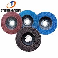 Disques à lamelles en oxyde d'aluminium brun Dongtai, support en fibre de verre, grains 40, 60, 80, 100 mm de diamètre, disques de ponçage, outils abrasifs OBM ODM OEM