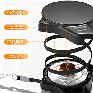 Correa Retráctil para Perro con Logotipo Personalizado, Mango Ergonómico Antideslizante, Cinta de Nailon Antienredos, Correa Extensible para Perro - Product Image 2