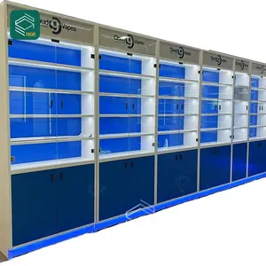 Supplier Display Container Hookah Glass Counter Smoke Display Tobacco Store Fixtures Cigar Display Racks