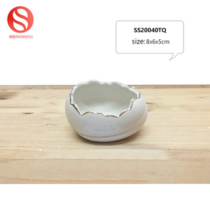 De jardín casa decoración huevos de porcelana jardinera suculenta olla mini cerámica pote de flor - Product Image 5