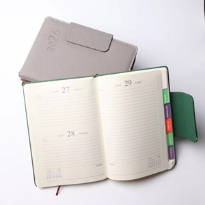 2026 biểu tượng tùy chỉnh PU da A5 trang hàng ngày kế hoạch máy tính xách tay chương trình nghị sự tiếng Anh-tây Ban Nha lịch văn phòng Nhật Ký Tạp Chí cuốn sách - Product Image 2