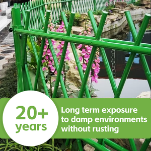 Paneles de valla de bambú artificial respetuosos con el medio ambiente SRX, puertas de entrada, marcos de metal de PVC inoxidable, <span class=keywords><strong>madera</strong></span> tratada a presión química - Product Image 3