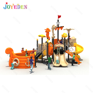 Atractivo juego de plástico para jardín de infantes, toboganes de Barco Pirata para niños, <span class=keywords><strong>parque</strong></span> de juegos de plástico para exteriores para <span class=keywords><strong>Parque</strong></span> de Atracciones - Product Image 4