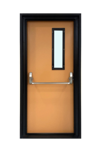 Portes en acier ignifugées pour escaliers d'appartements, testées selon les normes BS, CE et UL, avec une résistance au feu <span class=keywords><strong>de</strong></span> <span class=keywords><strong>90</strong></span> minutes. - Product Image 1