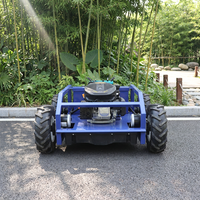 Tondeuse à gazon compacte qualifiée de 550 mm à roues, télécommandée, pour le nettoyage des pelouses résidentielles périurbaines