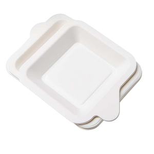 Assiette jetable compostable et écologique <span class=keywords><strong>en</strong></span> bagasse <span class=keywords><strong>de</strong></span> canne à sucre <span class=keywords><strong>de</strong></span> 6 pouces pour apéritifs et service - Product Image 6