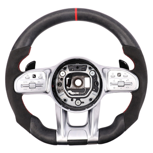 Volant de direction en fibre de carbone forgé sur mesure pour Mercedes Benz <span class=keywords><strong>Cla</strong></span> W212 E350 W221 V177 C190 - Product Image 2