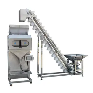 black oil sunflower seed /grain weighing scale machine 5 kg lentils banana chips grain collecting and bagging machine