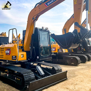 Excavatrice compacte Sany SY75, modèle 2024 Isuzu, pour les travaux de terrassement : opération agile, consommation de carburant économe, performances fiables, durabilité. - Product Image 1