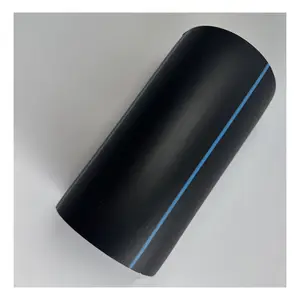 Hdpe Tubes Pn10 Pe100 Hdpe Pipe 110mm Poly Pe Water Pipe Large Diameter PE100 Underground Perforated Hdpe Drainage Pipe