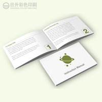 Feuille d'instructions personnalisée avec logo CMYK pour impression sur papier couché pliable recyclable, format personnalisé, pour produits de santé et cosmétiques