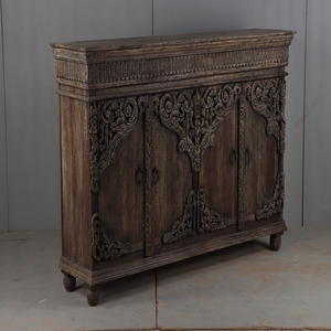 Luxury Solid Wood <b>Cabinet</b> Organizer with Doors and Shelves Durable Home <b>Storage</b> Furniture for Dining Room Living Room & <b>Bedroom</b> - Product Image 4