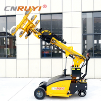 Robot de levage de verre mobile à ventouse de 600 kg pour installation, rotation à 360°, télécommande, certification CE