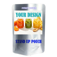 Op maat gedrukte retort stand-up pouch doypack voor fruitpuree, babyjam en voedselverpakkingen