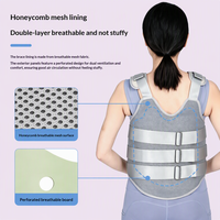 Orthèse dorsale médicale pour fixation thoracolombaire, avec airbag gonflable, sangles élastiques à triple couche, ajustement réglable