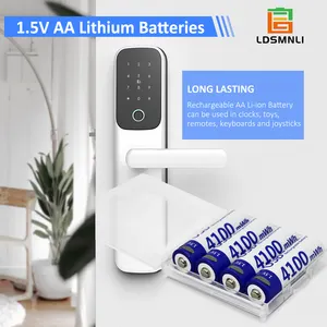 USB Charging 1.5V Rechargeable AA Lithium Ion Batteries Type-c Cylindrical USB Chargeable Battery