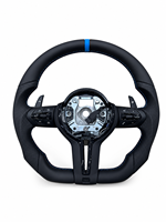 Volant de course en cuir et fibre de carbone avec écran LED, logo personnalisé, accessoires automobiles de luxe pour Série 3 E90 F30