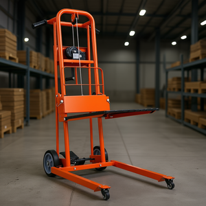 Carrello Elevatore Manuale con Verricello, Altezza Massima di Sollevamento 42,9 Pollici, Dolly per Sollevamento Materiali con Fune in Acciaio - Product Image 2