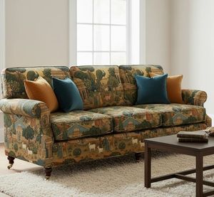 Tissu d'ameublement imprimé Jaipur Garden au mètre, textile floral botanique de qualité supérieure pour canapé, chaise, coussin, rideaux, décoration intérieure - Product Image 2