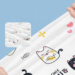 Ensemble de draps de lit de voyage jetables imperméables <span class=keywords><strong>et</strong></span> écologiques de haute qualité paquet individuel de quatre pièces usine de motifs de dessins animés - Product Image 3