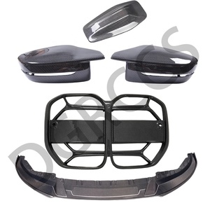 Pour Série 4 G26 : Spoiler en fibre de carbone, lèvre avant, diffuseur arrière, aileron de requin pour rétroviseur - Product Image 5
