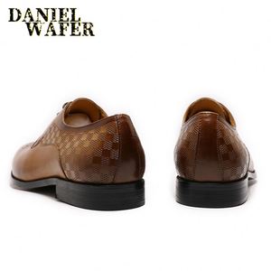 Zapatos Oxford de Vestir para Hombre, de Cuero Genuino Italiano, Color Marrón, con Cordones, para Boda, Oficina, Traje - Product Image 3