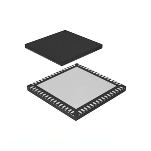 Composants de circuit électronique 64 VFQFN Exposed Pad EFM32GG12B430F512GM64-AR intégré en stock - Product Image 1