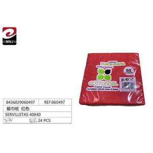 Servilletas de Tela Cuadradas Rojas Reutilizables de 40x40 cm y Accesorios para el Hogar - Product Image 1