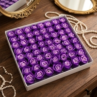 Têtes de roses artificielles en savon fait main sans base, 40 cm, pour cadeaux DIY et boîtes à bijoux, vente en gros