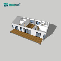 Panneau de ciment moussé écoénergétique durable, villa préfabriquée en béton, maison modulaire résidentielle permanente, hôtel préfabriqué