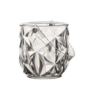 Champagne Bucket <b>Plastic</b> Commercial Home bar Ktv Trumpet Thickened Fall Resistant Clear Ice Bucket Acrylic Ice Bucket - Product Image 1