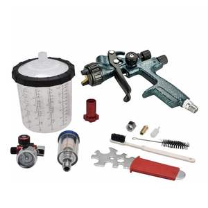 Pistola pulverizadora CLATOOL 1000B <span class=keywords><strong>HLVP</strong></span>, pulverizador de pintura de aire, alimentación por gravedad, pistola pulverizadora de aire de retoque para pintura de casas Automotrices - Product Image 1