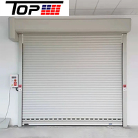 Puerta de Garaje Enrollable Eléctrica de Acero Galvanizado con Control Remoto, Venta al Por Mayor Directa de Fábrica