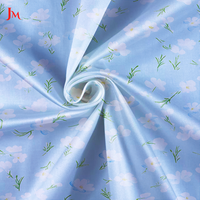 Tissu en satin de coton biologique extensible respirant et bien tissé avec imprimé numérique pour robes et chemises de mode pour filles et garçons