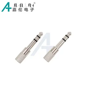 JIALUN 6.35mm Stereo Audio Connector Plug 6.35mm Stereo Plug Audio Adapter and Connector