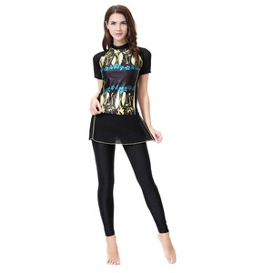 Cheap Price Factory Wholesale Short Sleeve Muslim Swimwear <strong>Islamic</strong> <strong>Swimsuits</strong> Women - Product Image 5