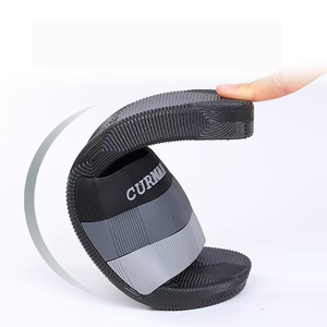 Pantuflas de PVC de Secado Rápido para Hombre y Mujer, Chanclas de Baño con Punta Abierta, Antideslizantes, Suaves, Transpirables, con Diseño Impreso - Product Image 2