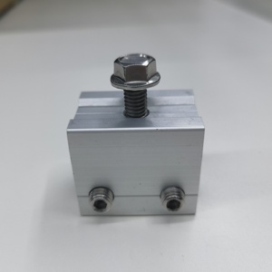 Soporte de Montaje para Techo de Junta Alzada <span class=keywords><strong>Kalzip</strong></span> S5 Solar, de Aluminio y Acero Inoxidable, con Inclinación Personalizada y Instalación Rápida, Venta al por Mayor - Product Image 1
