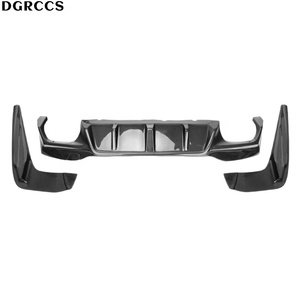 Pour M5 F90 2017-2023, diffuseur arrière en fibre de carbone style 3D à trois étapes, lèvre de pare-chocs arrière - Product Image 4