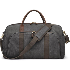 <b>Bag</b> with Zipper Closure RFID Blocking for Men Women <b>Duffle</b> <b>Bag</b> for Travel 50L <b>Canvas</b> Casual Gym Weekender - Product Image 1